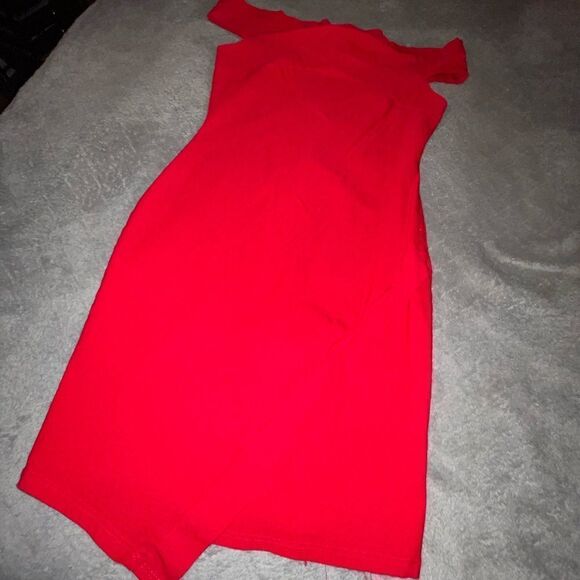 Love Culture Sexy Off Shoulder Red Dress - Picture 4 of 11